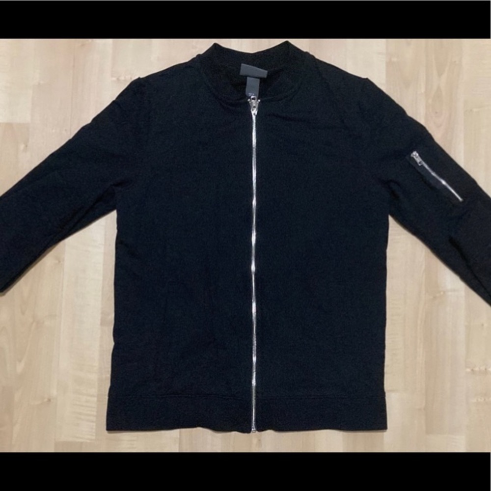 H&M Black Bomber Jacket